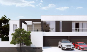 Дом с гаражом на четыре машины (House 4 Cars)