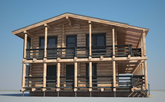 Проект современного деревянного дома