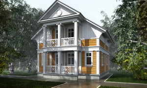 Проект деревянного дачного дома