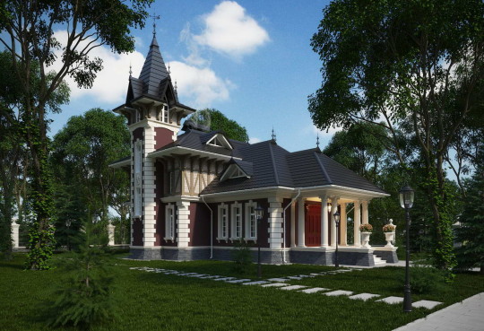 Проект дома в викторианском стиле