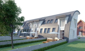 Проект блокированного дома из клееного бруса